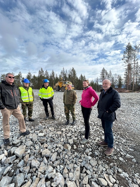 Befaring på landsskytterstevnearena for LS 2025 med styringsgruppen