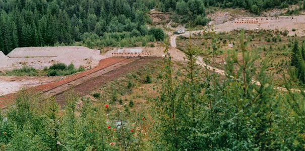 Ny bane sett fra Skytterhuset 1990